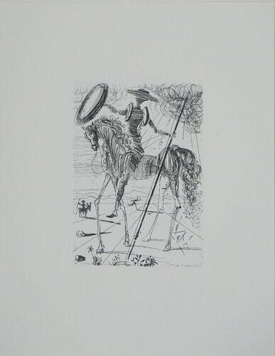 Don Quichotte et Sancho Panza di Salvador Dalí, Stampa in vendita su Singulart