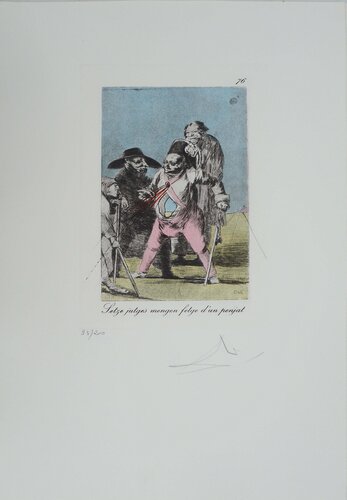 Le militaire et ses officier von Salvador Dalí, Druck kaufen auf Singulart