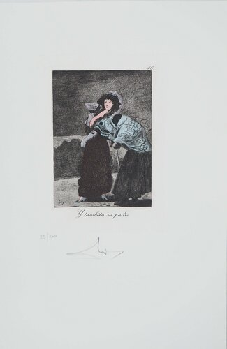 La femme et l'humain à tête de poisson par Salvador Dalí, Édition en vente sur Singulart