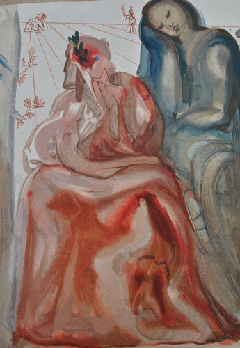 Divine Comédie, Purgatoire 31, La confession de Dante par Salvador Dalí, Édition en vente sur Singulart
