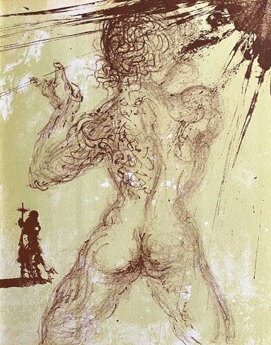 Hommage à Meissonnier I : nu gris van Salvador Dalí, Afdruk te koop op Singulart