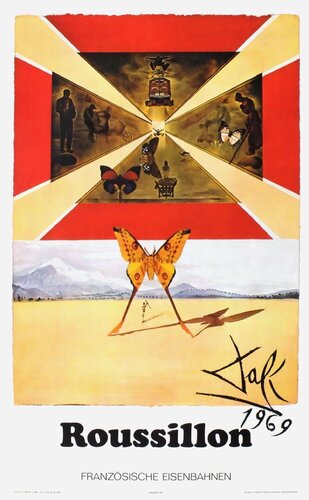 SNCF - Französische Eisenbahnen - Roussillon (klein) by Salvador Dalí, Print for Sale on Singulart