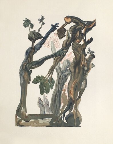 Divine Comédie Enfer 13 - La forêt des suicidés di Salvador Dalí, Stampa in vendita su Singulart