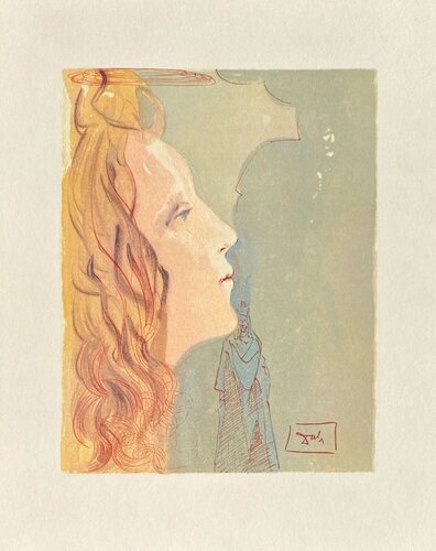 Divine Comédie Paradis 08 - La plus grande beauté de Béatrice di Salvador Dalí, Stampa in vendita su Singulart
