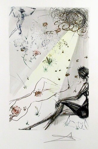 Looke not upon mee that I am blacke from Song of Songs of Solomon portfolio par Salvador Dalí, Édition en vente sur Singulart