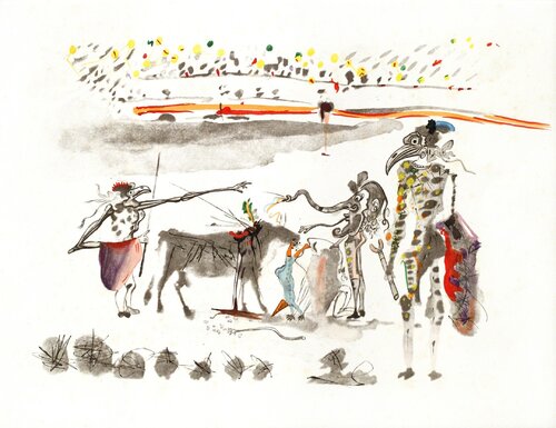 Surrealistic Bullfight The Parrots par Salvador Dalí, Édition en vente sur Singulart
