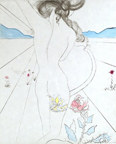 The Hippies Nude With Garter par Salvador Dalí, Édition en vente sur Singulart