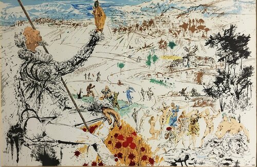 Don Quichotte / The Golden age par Salvador Dalí, Autres supports en vente sur Singulart