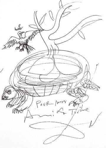 Pour mon ami la tortue par Salvador Dalí, Œuvre sur papier en vente sur Singulart