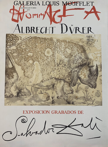 Le rhinocéros. Tribute to Durer par Salvador Dalí, Édition en vente sur Singulart