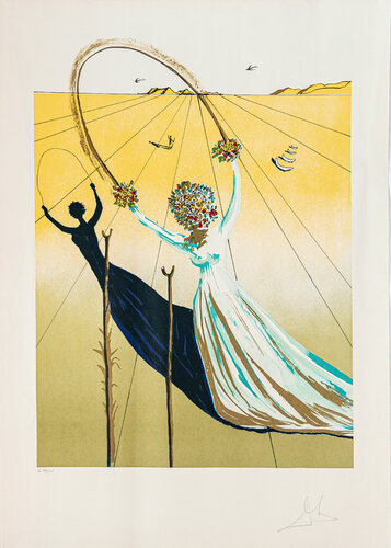 Dream Passage from Alice in Wonderland par Salvador Dalí, Peinture en vente sur Singulart