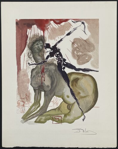 Divine Comedie inferno Canto 12-1 par Salvador Dalí, Édition en vente sur Singulart