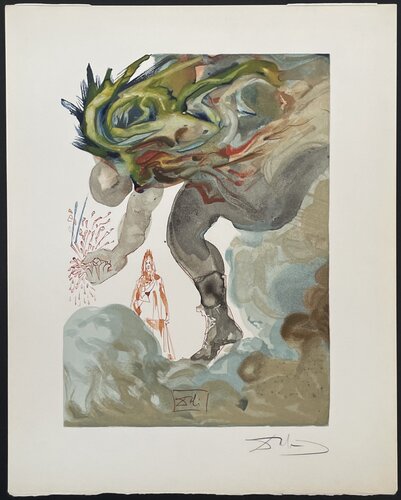 Divine Comedie inferno Canto 31-1 par Salvador Dalí, Édition en vente sur Singulart