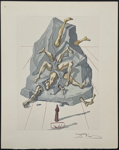 Divine Comedie inferno Canto 26-1 par Salvador Dalí, Édition en vente sur Singulart