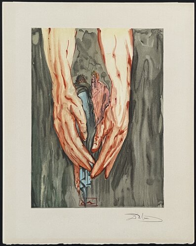 Divine Comedie inferno Canto 16-1 par Salvador Dalí, Édition en vente sur Singulart