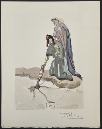 Divine Comedie inferno Canto 32-1 par Salvador Dalí, Édition en vente sur Singulart