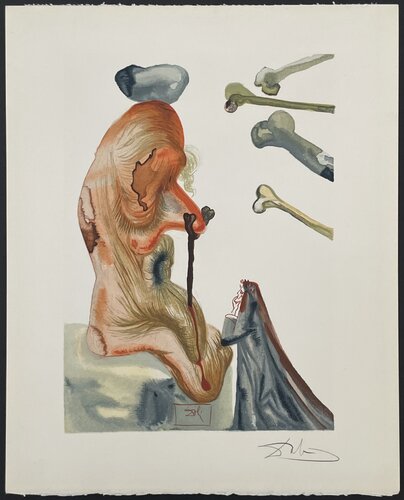 Divine Comedie inferno Canto 18-1 par Salvador Dalí, Édition en vente sur Singulart