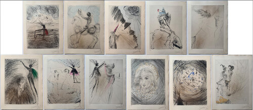 (Complete Portfolio) Faust, La Nuit de Walpurgis par Salvador Dalí, Édition en vente sur Singulart