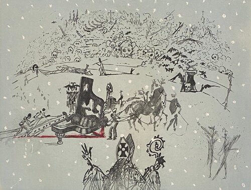 Piano Under the Snow - Le Piano Sous La Neige van Salvador Dalí, Afdruk te koop op Singulart