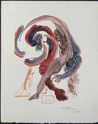Divine Comedie Purgatory Canto 18-1 par Salvador Dalí, Édition en vente sur Singulart