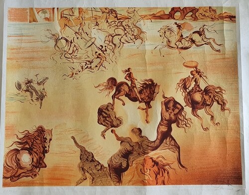 Feminine Head which has the Form of Battle par Salvador Dalí, Édition en vente sur Singulart