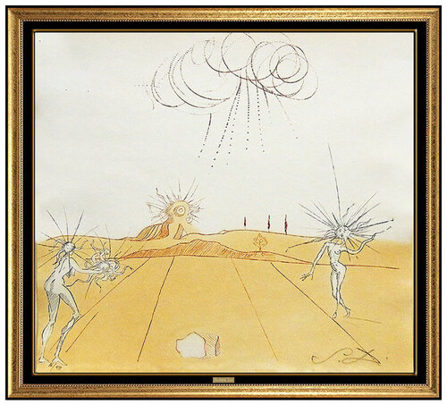 Paysage Avec Figures - Soleil From Sun par Salvador Dalí, Édition en vente sur Singulart