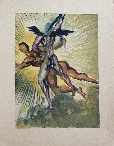 Purgatoire 8 - Les anges gardiens de la vallée par Salvador Dalí, Édition en vente sur Singulart