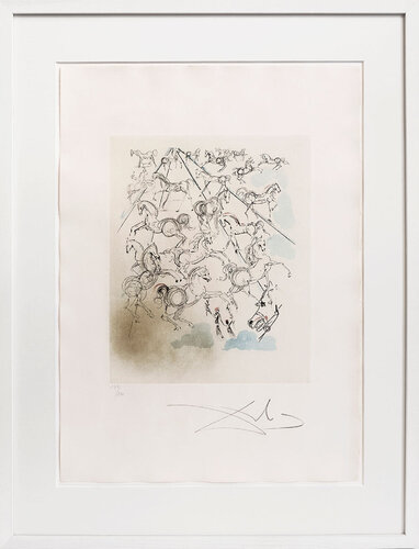 Chevaux Bleus - Blue Horses - Blaue Pferde par Salvador Dalí, Édition en vente sur Singulart