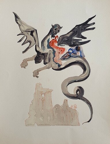 Enfer 17 - Les Usuriers di Salvador Dalí, Stampa in vendita su Singulart