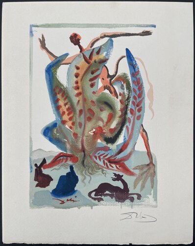 Divine Comedie Purgatory Canto 23-1 par Salvador Dalí, Édition en vente sur Singulart