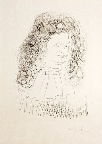 Le Portrait of La Fontaine par Salvador Dalí, Édition en vente sur Singulart