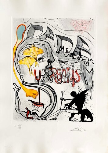 Angel of Dada Surrealism by Salvador Dali par Salvador Dalí, Édition en vente sur Singulart