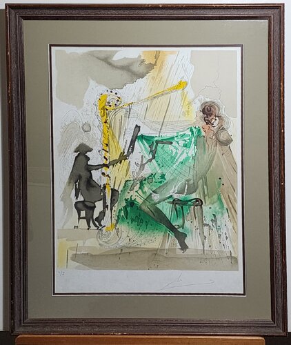 Harpist, Symbol of Carmen's Love from the Carmen Suite par Salvador Dalí, Édition en vente sur Singulart