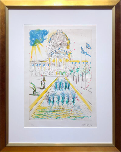 City Hall from "San Francisco" portfolio par Salvador Dalí, Édition en vente sur Singulart