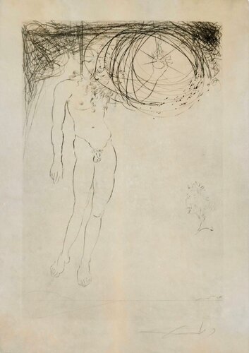 Darius jura qu'il pendrait Alexandre qui servirait de patue aux oiseaux par Salvador Dalí, Édition en vente sur Singulart