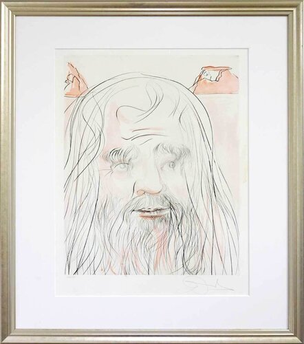 Hommage à Leonardo van Salvador Dalí, Afdruk te koop op Singulart
