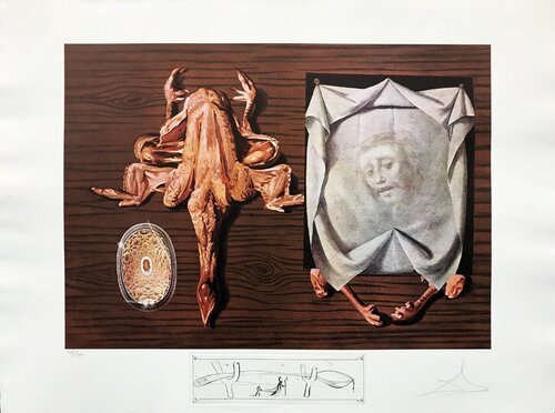 LES SPOUTNIKS ASTIQUES ELASTICOTS STATISTIQUES di Salvador Dalí, Stampa in vendita su Singulart