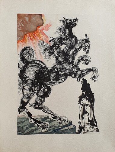 Cerberus - Inferno canto 6 di Salvador Dalí, Stampa in vendita su Singulart