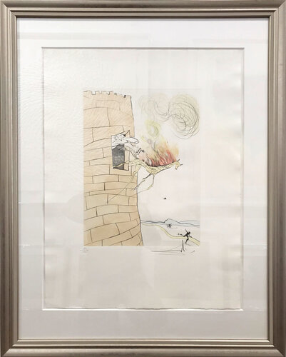 The Burning Girafe - The Great Inquisitor Expels the Savior par Salvador Dalí, Édition en vente sur Singulart