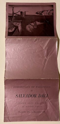 Exhibition of Paintings by Salvador Dali, 1933, Exhibition Announcement/ Catalogue, Julien Levy Gallery, First Solo Exhibit in America par Salvador Dalí, Édition en vente sur Singulart