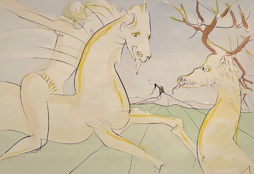 Le Cavalier et le Cerf par Salvador Dalí, Édition en vente sur Singulart