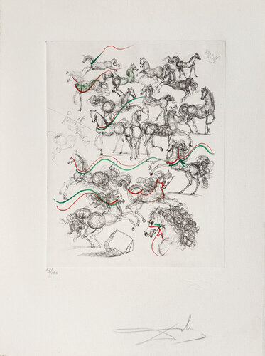 Petite Horses par Salvador Dalí, Édition en vente sur Singulart
