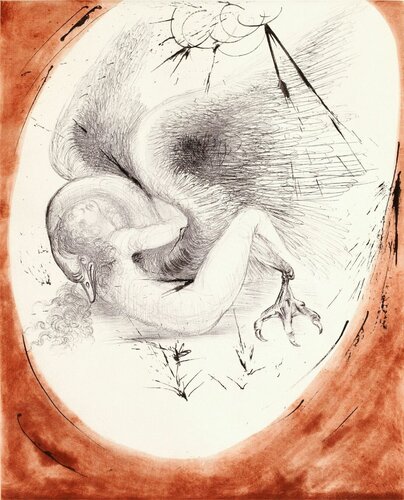 Leda and Swan - Leda Et Le Cygne di Salvador Dalí, Stampa in vendita su Singulart