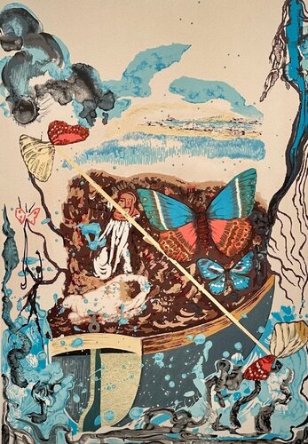 Dawn Six Of Swords di Salvador Dalí, Stampa in vendita su Singulart