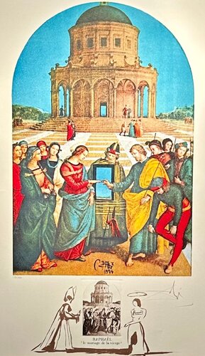 Raphael Le Marriage De La Vierge di Salvador Dalí, Stampa in vendita su Singulart
