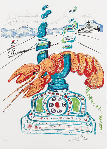 Cybernetic Lobster Telephone (Imagination & Objects of the Future Portfolio) par Salvador Dalí, Édition en vente sur Singulart
