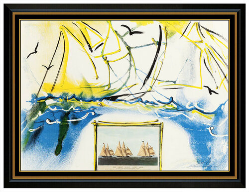 American Yachting Scene by Salvador Dalí, Print for Sale on Singulart