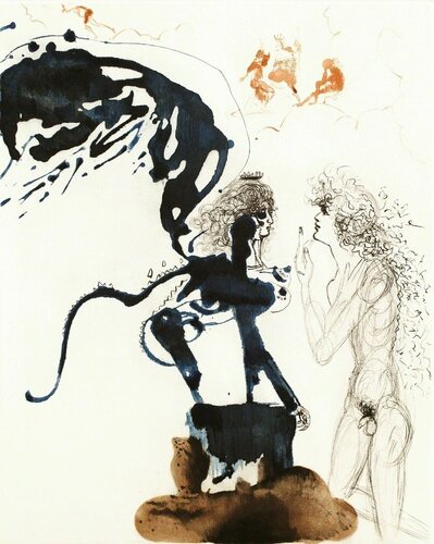 Oedipus and Sphinx (Oedipe Et Le Sphinx) by Salvador Dalí, Print for Sale on Singulart