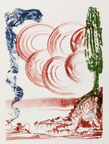 Salvador Dalí Atomo 1973 (Salvador Dalí­ prints Salvador Dalí Colibri) par Salvador Dalí, Édition en vente sur Singulart