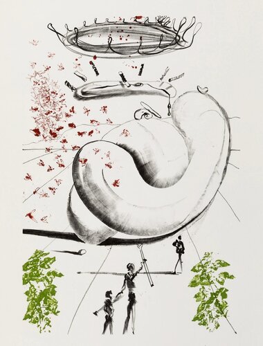 Salvador Dalí Moscas 1973 (Salvador Dalí­ prints Salvador Dalí Colibri) par Salvador Dalí, Édition en vente sur Singulart